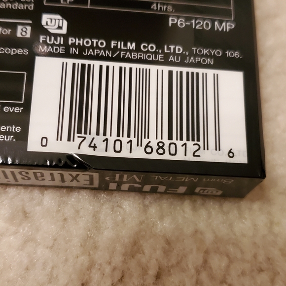 FUJI FILM P6-120 8mm Extraslim METAL MP Videocassette Factory Sealed NWT - Picture 6 of 10